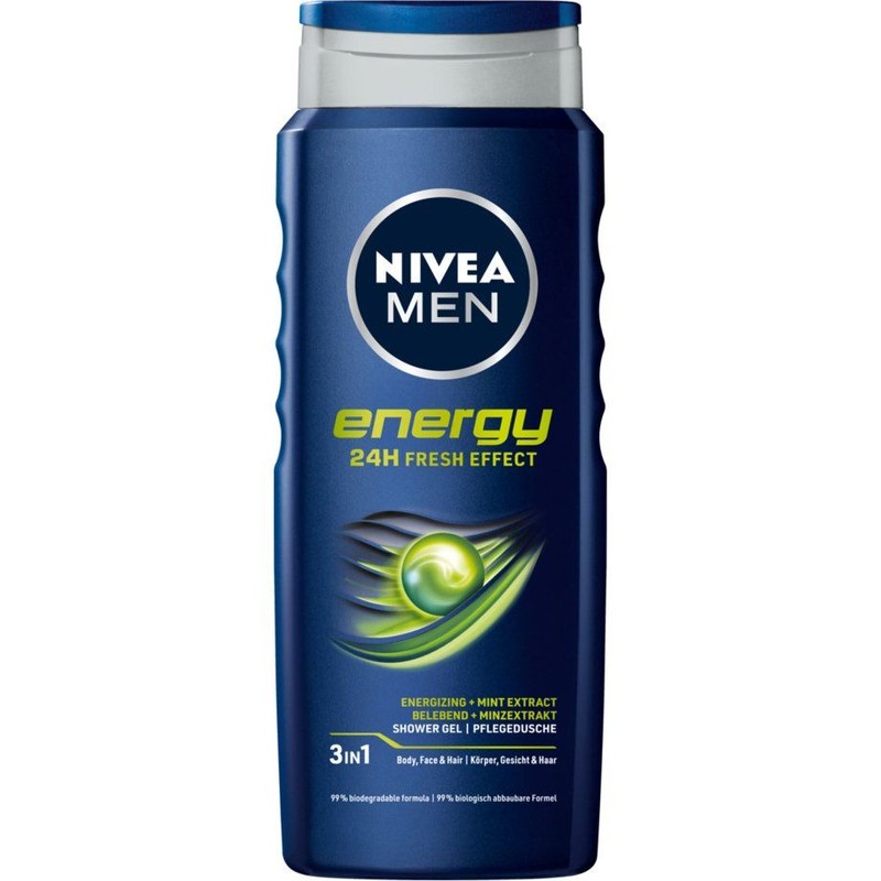 Żel pod prysznic Energy NIVEA MEN 500 ml