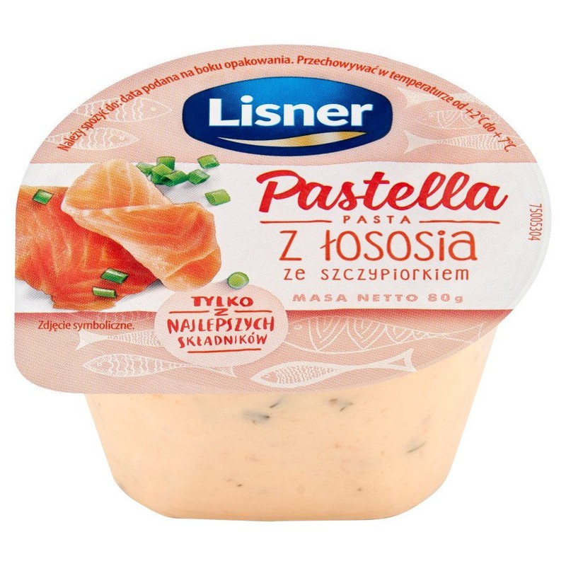 Pastella pasta łososiowa ze szypiorkiem Lisner 80 g