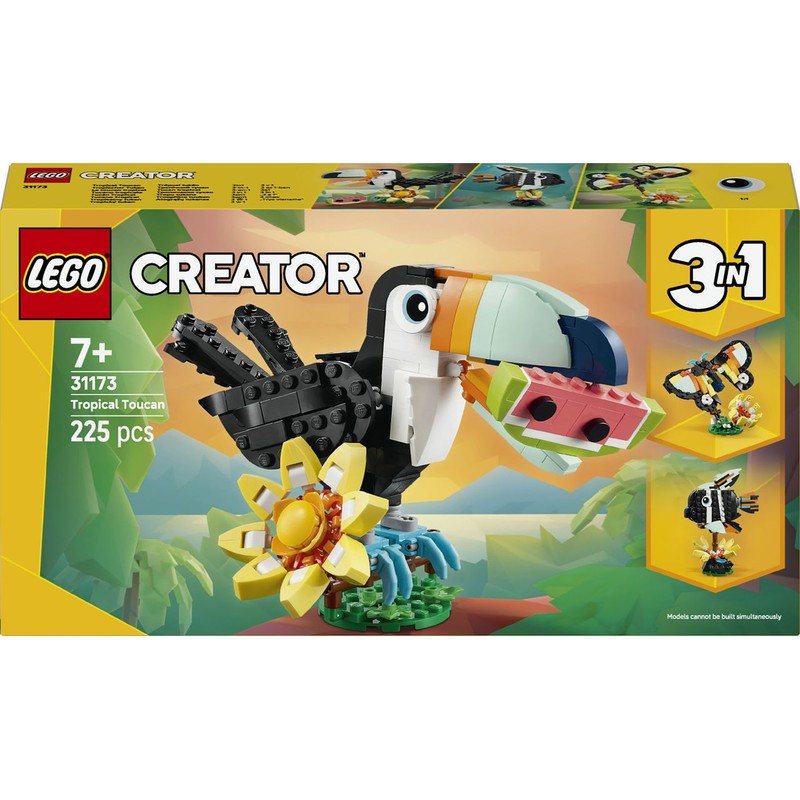 Creator 3 w 1 Dzikie zwierzęta: Tropikalny tukan 31173 LEGO 1 sztuka