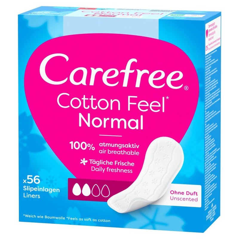 Wkładki higieniczne Cotton Feel Normal Carefree 56 sztuk