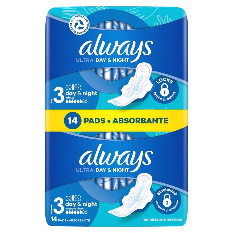 Podpaski ultra night duo Always 14 sztuk