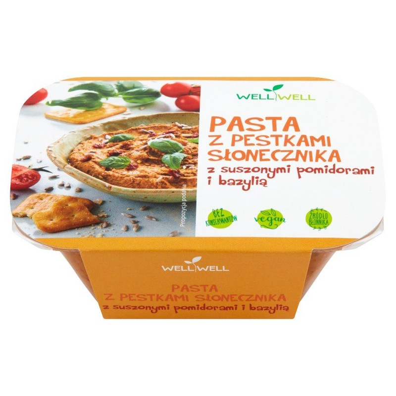 Pasta pomidorowo ziołowa z pestkami słonecznika Well Well 150 g