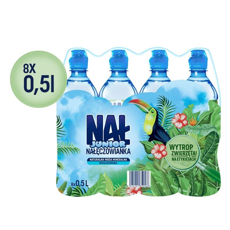 Woda mineralna niegazowana junior Nałęczowianka 8 x 500 ml