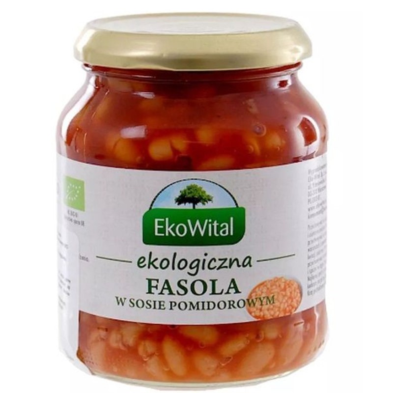 BIO Ekologiczna Fasola w sosie pomidorowym Eko Wital 360 g