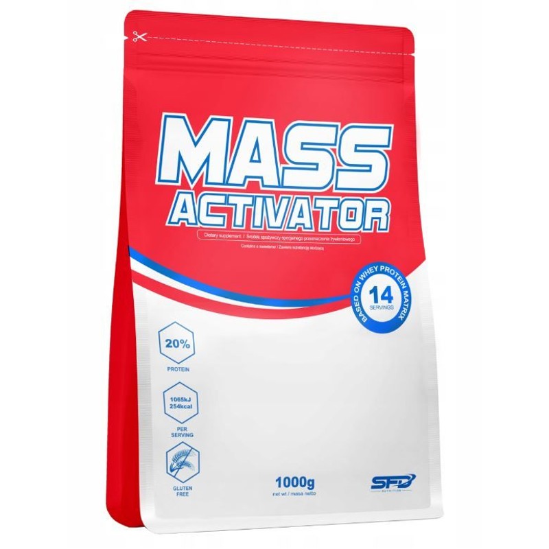 Gainer Mass Activator biała czekolada Sfd 1 kg