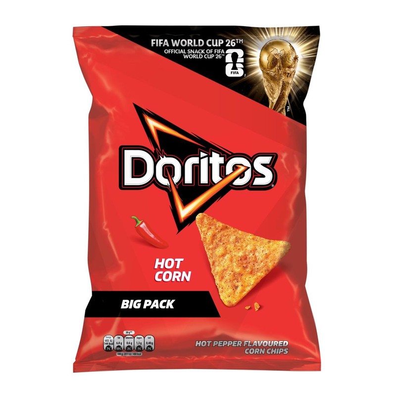 Nachos kukurydziane o smaku ostrej papryki Doritos 180 g