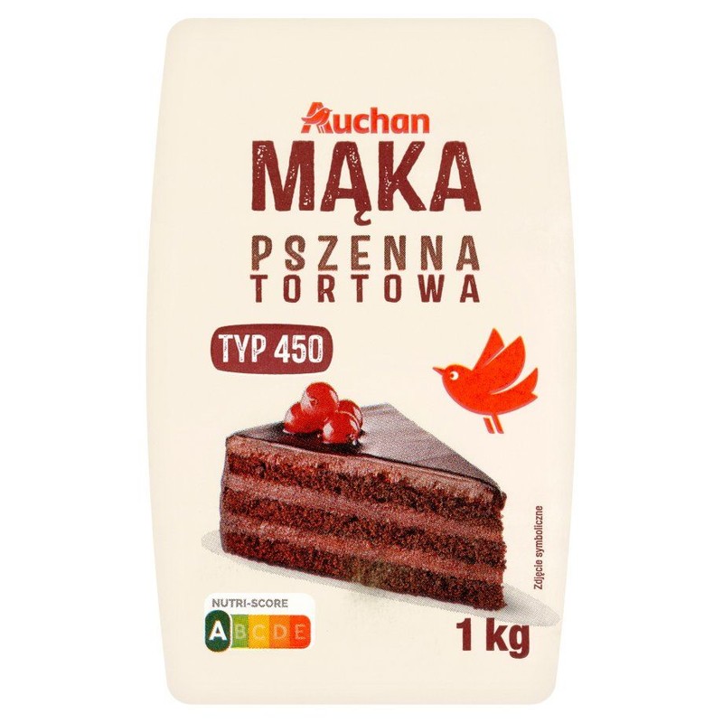 Mąka pszenna tortowa typ 450 Auchan 1 kg