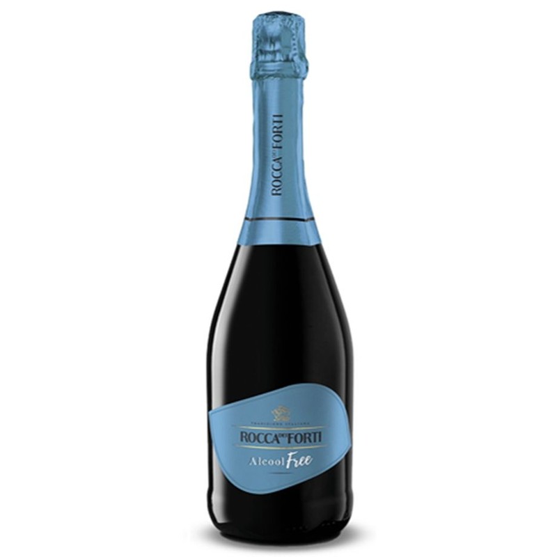 Wino bezalkoholowe białe słodkie musujące alk. do 0,5% obj. Rocca de Forti 750 ml