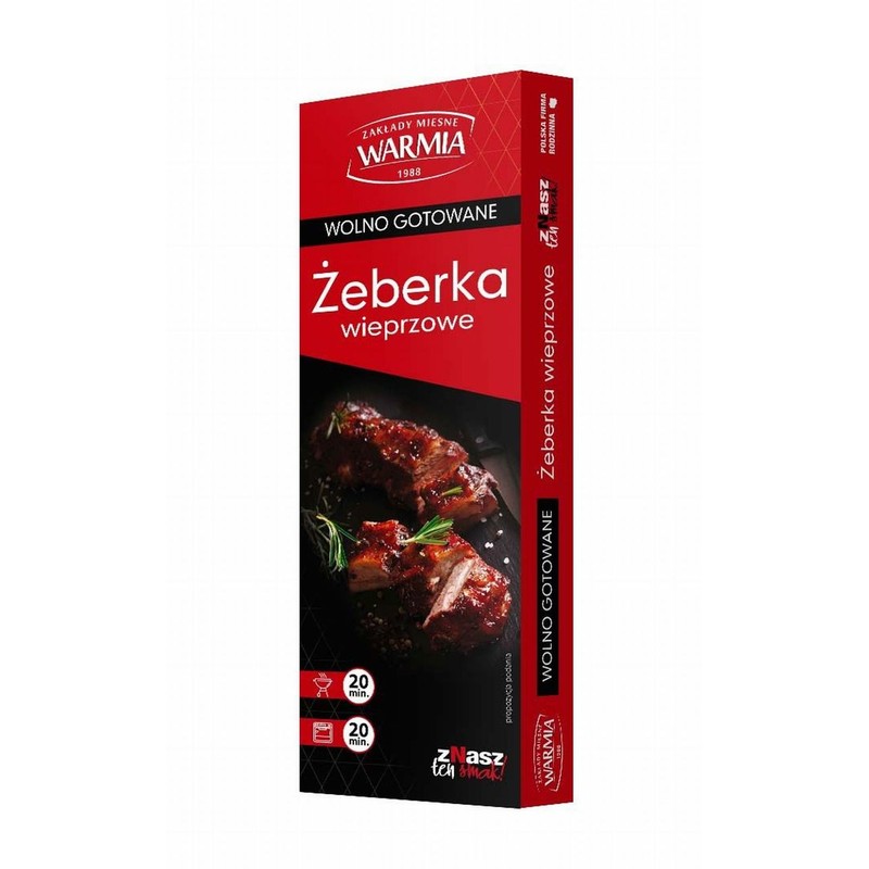 Żeberka wieprzowe wolno gotowane Warmia na wagę ok. 500g
