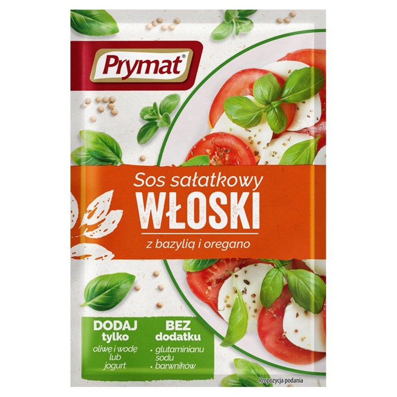 Sos sałatkowy typu włoskiego z bazylią i oregano  Prymat 9 g