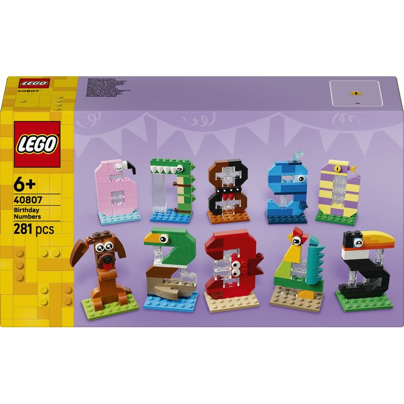 Urodzinowe cyferki 40807 LEGO 1 sztuka