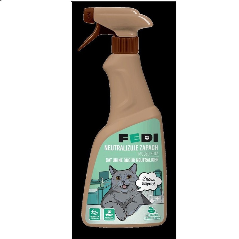 Płyn neutralizujący zapach moczu kota Fedi 500 ml