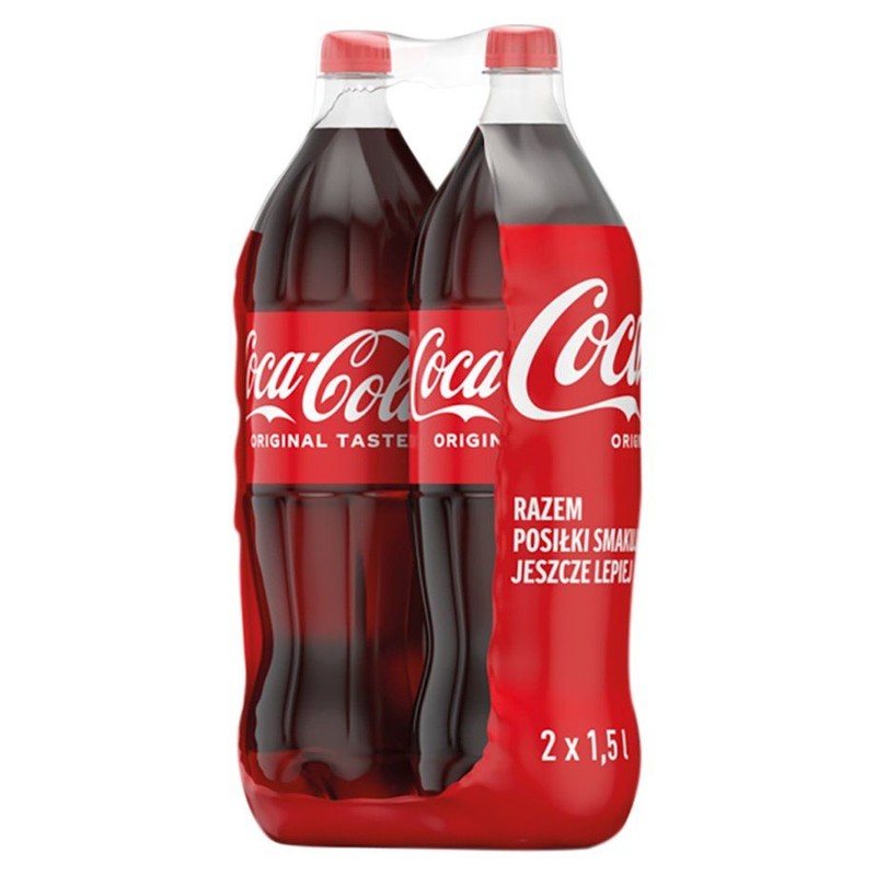 Napój gazowany o smaku cola Coca-Cola 2 x 1.5 l