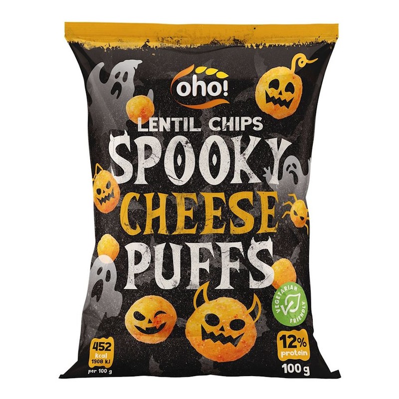 Chrupki z czerwonej soczewicy o smaku serowym   oho! 100 g