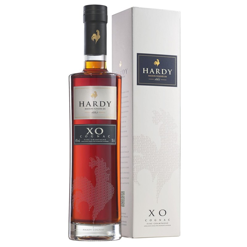 Koniak XO alk. 40,0% obj. Hardy 700 ml