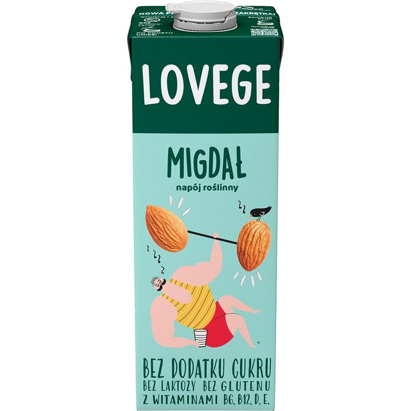 Napój migdałowy bez dodatku cukru Lovege 1 l