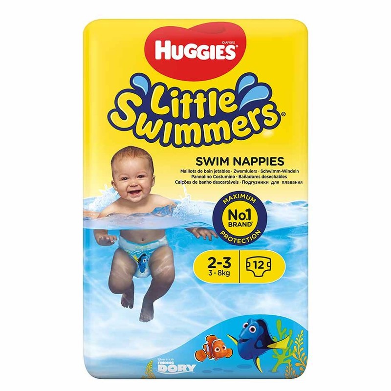 Majteczki do pływania 3-8 kg Huggies 12 sztuk