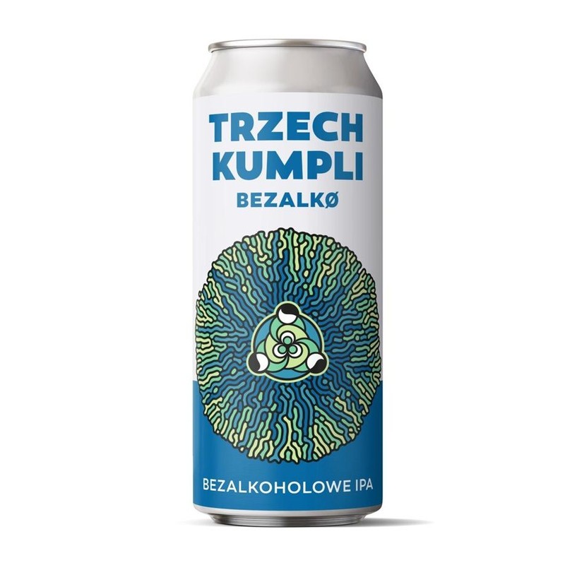 Piwo bezalkoholowe IPA Unplugged alk. 0,0% obj. Trzech Kumpli 500 ml