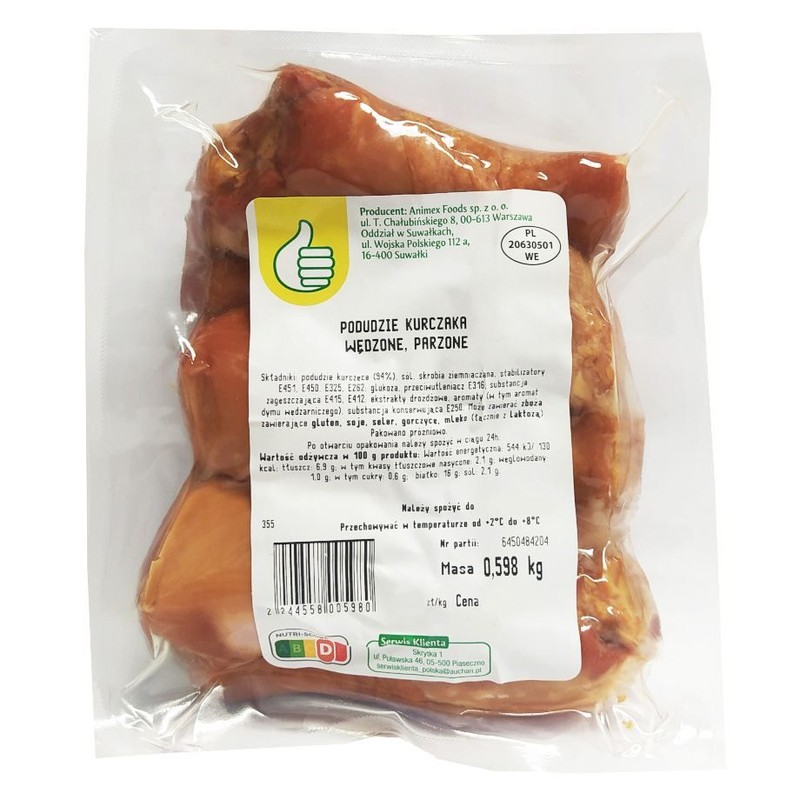 Podudzie wędzone Auchan na wagę ok. 550 g