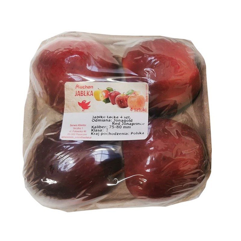 Jabłka Jonaprince Owoce  Auchan 4 sztuki