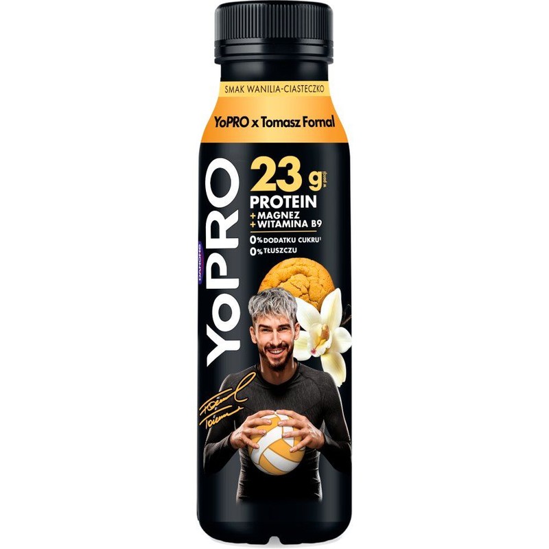 YoPRO Jogurt o smaku wanilia - ciasteczko Danone 270 g