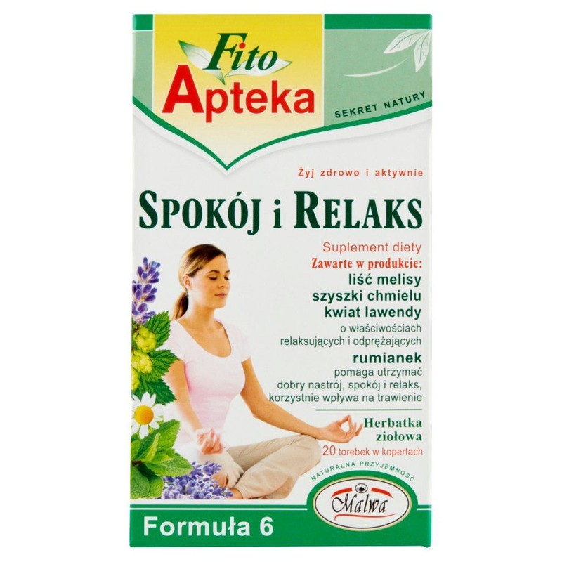 Herbata ziołowa Spokój i Relaks  Fito Apteka 20 x 2 g