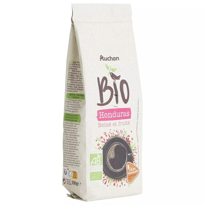 BIO Kawa mielona Honduras. Intensywność 8 Auchan 250 g