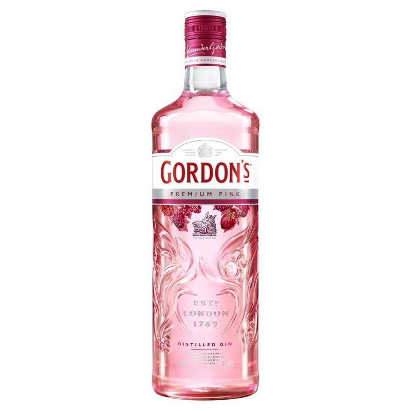 Różowy gin alk. 37.5% obj. Gordons 700 ml
