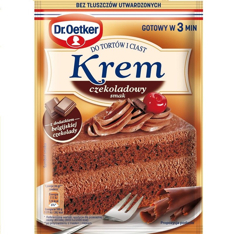 Krem do tortów i ciast smak czekoladowy Dr.Oetker 127 g