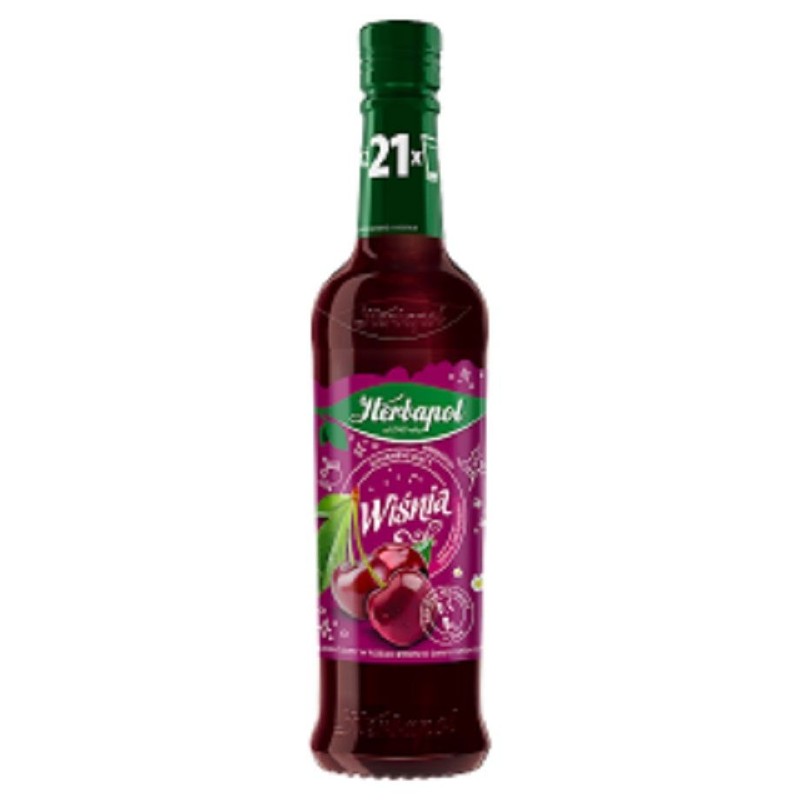 Syrop o smaku wiśniowym Herbapol 420 ml