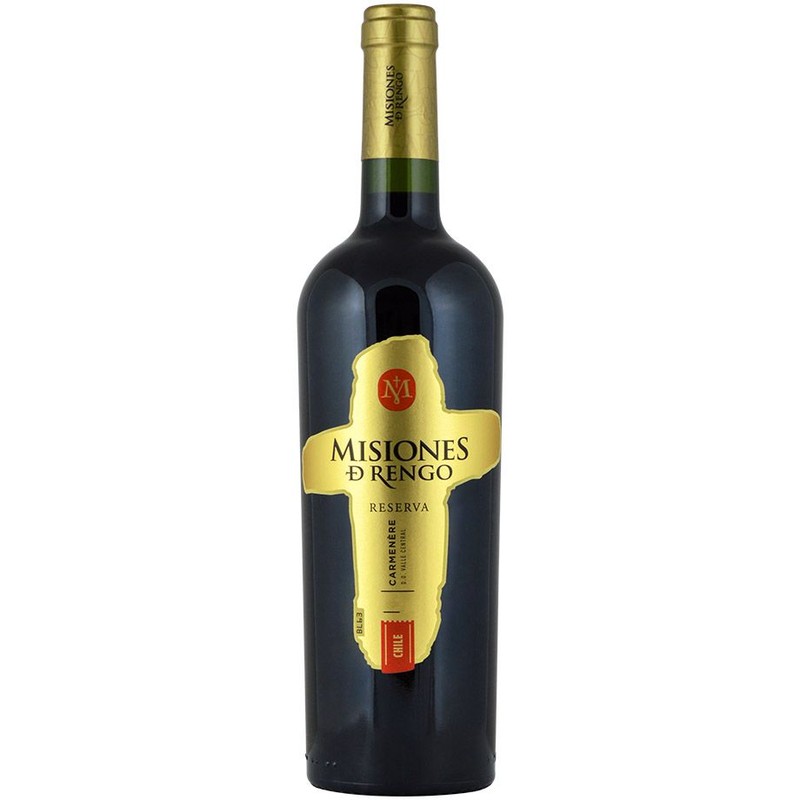 Wino chilijskie czerwone wytrawne Reserva Carmenere alk. 13,0% obj. Misiones De Rengo 750 ml
