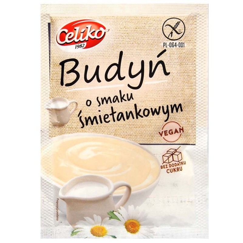 Budyń o smaku śmietankowym w proszku produkt bezglutenowy Celiko 40 g