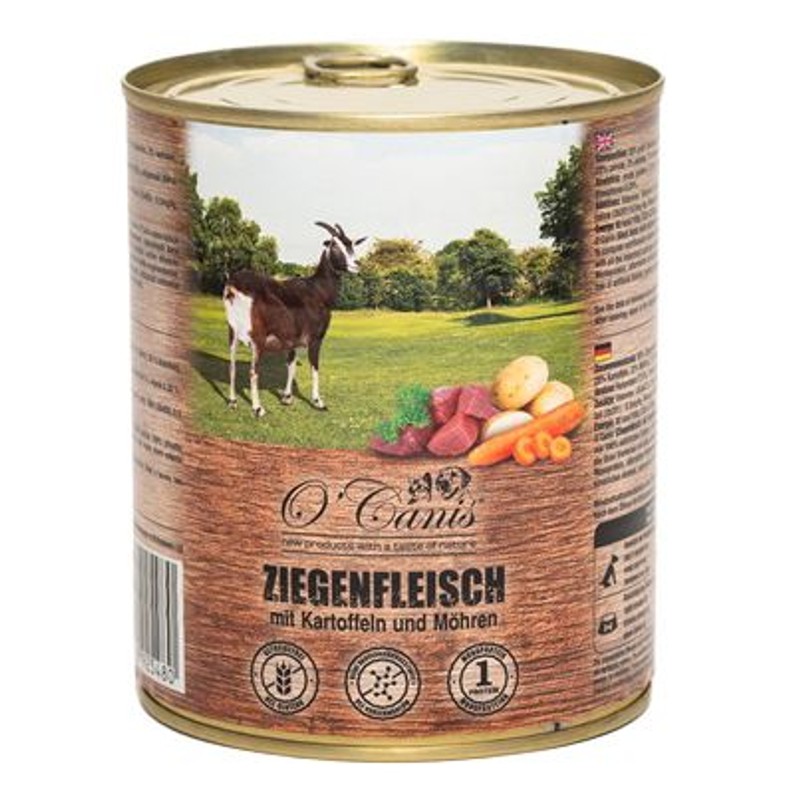 Karma mokra dla psów Koza z ziemniakami   O'Canis 800 g