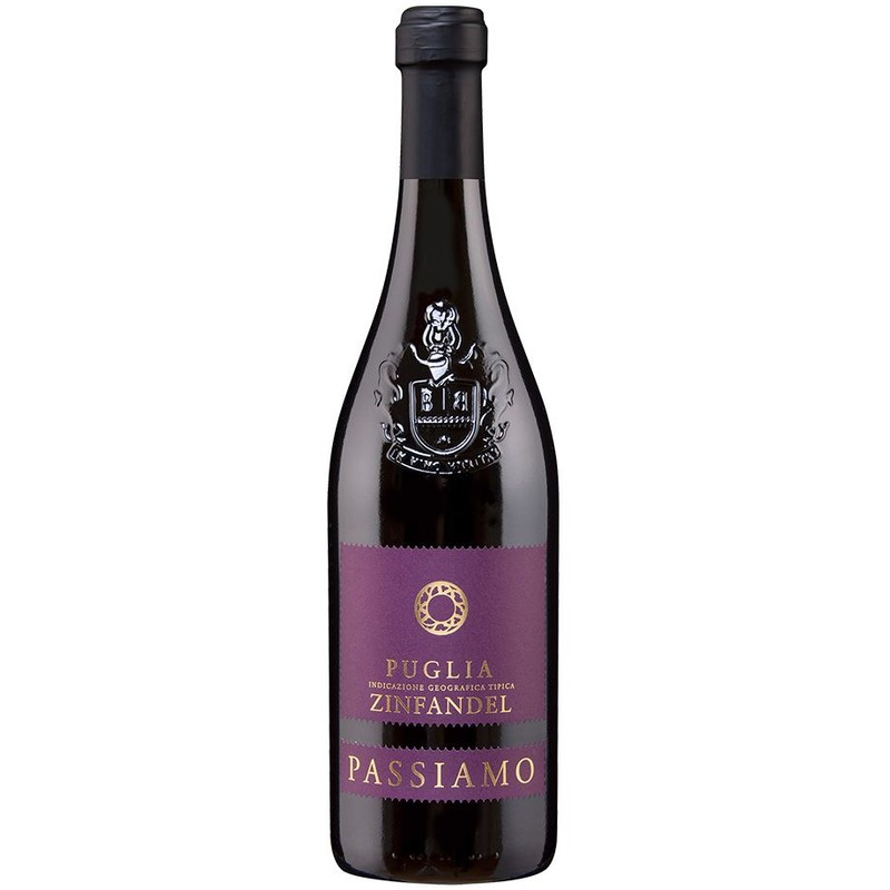 Włoskie wino czerwone półwytrawne Passiamo Puglia 750 ml