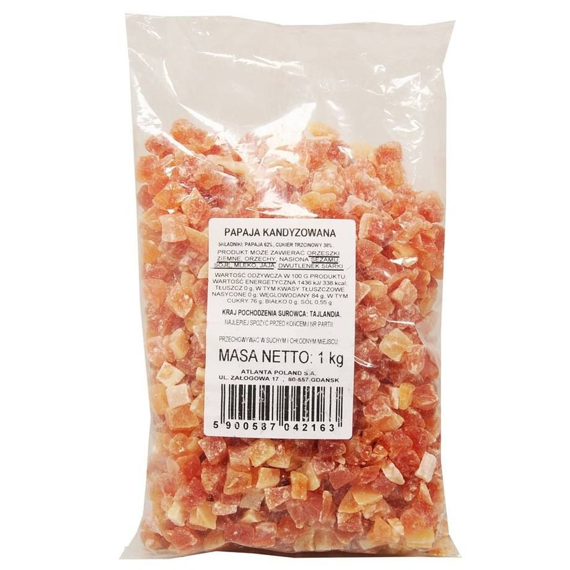 Papaja kandyzowana Atlanta 1 kg