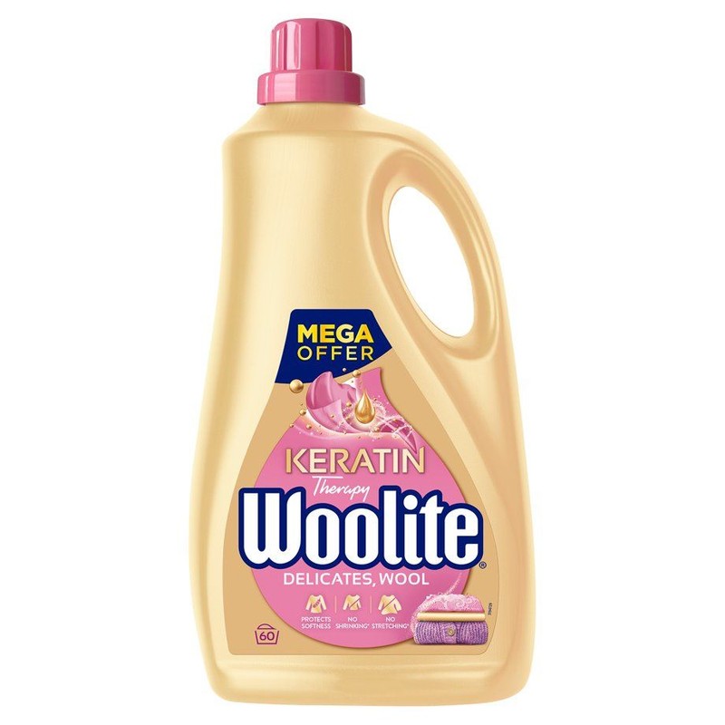 Delicate Keratin płyn do prania tkanin delikatnych 60 prań Woolite 3,6 l