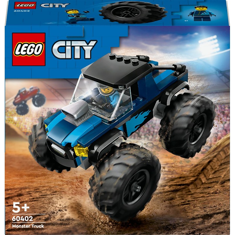 City Niebieski monster truck 60402 LEGO 1 sztuka