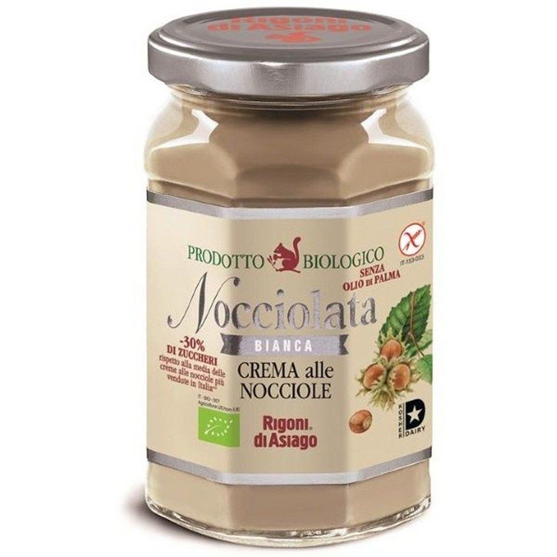 BIO krem z orzechów laskowych bez dodatku kakao Nocciolata 250 g