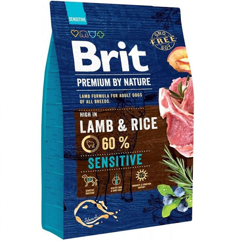 Karma sucha dla psów jagnięcina z ryżem Brit 3 kg
