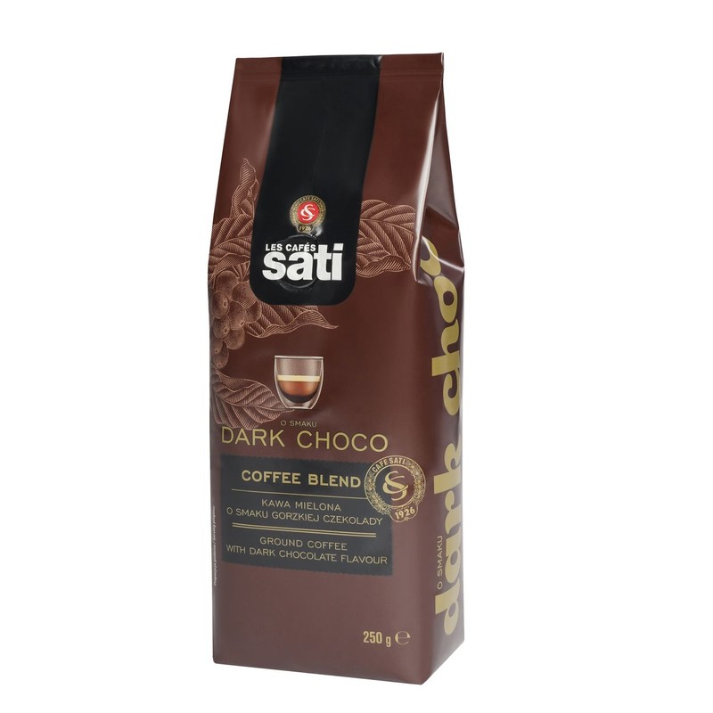 Kawa mielona o smaku gorzkiej czekolady Sati 250 g