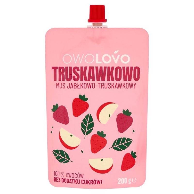 Mus jabłkowo-truskawkowy  OWOLOVO 200 g
