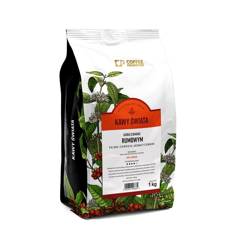 Kawa ziarnista o smaku rumowym Cofffee Promotion 1 kg