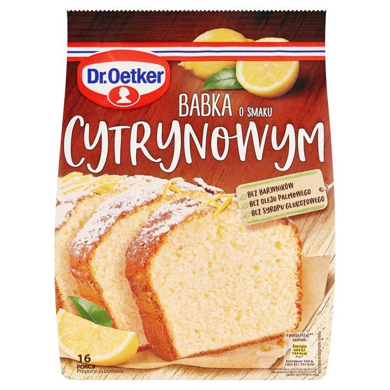 Babka smak cytrynowy w proszku. Dr.Oetker 375 g