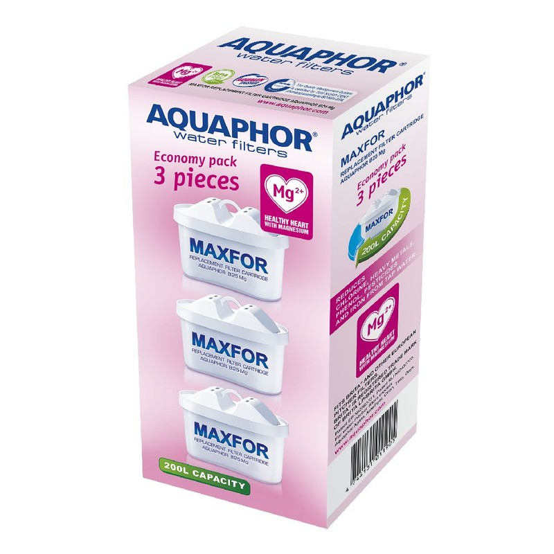 Uniwersalny wymienny wkład filtrujący B25 Maxfor Mg2+ (3 szt) Aquaphor 3 sztuki