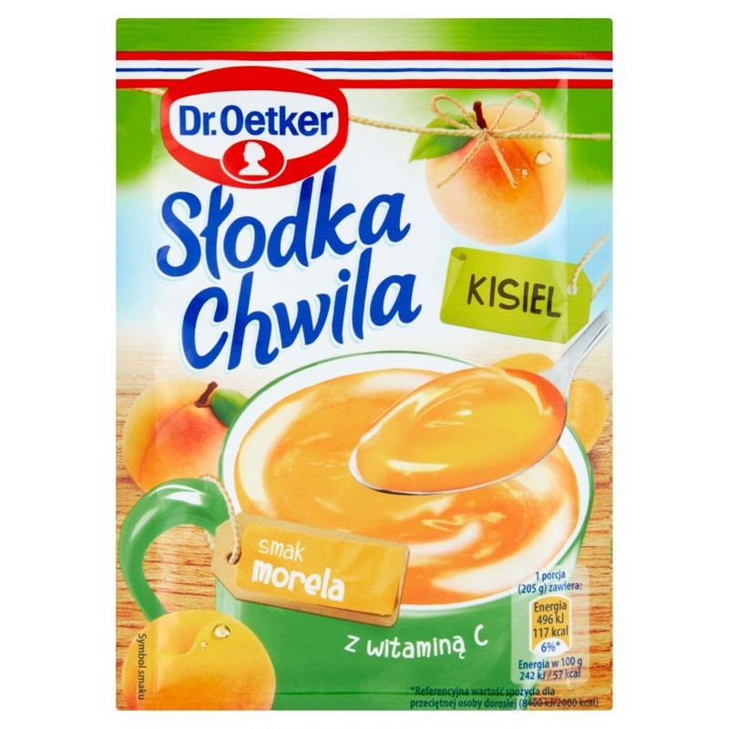 Słodka chwila kisiel o smaku moreli   Dr.Oetker 30 g