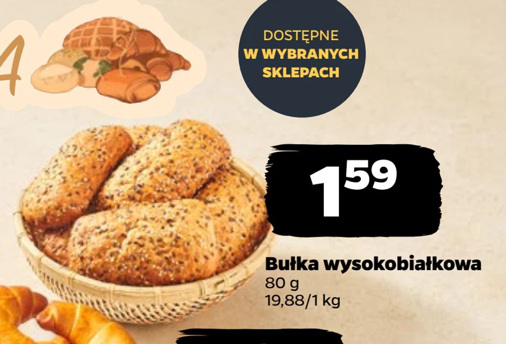 Bułka wysokobiałkowa