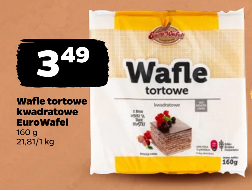 Wafle tortowe kwadratowe EuroWafel