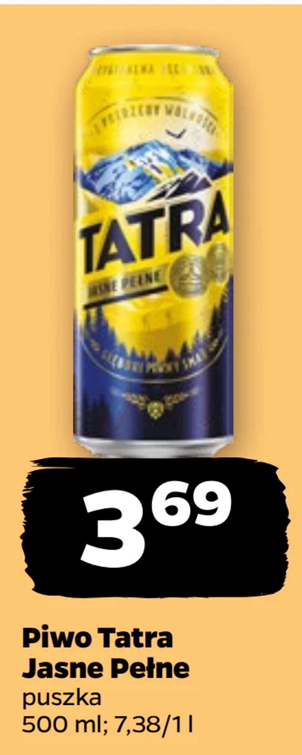 Piwo Tatra Jasne Pełne