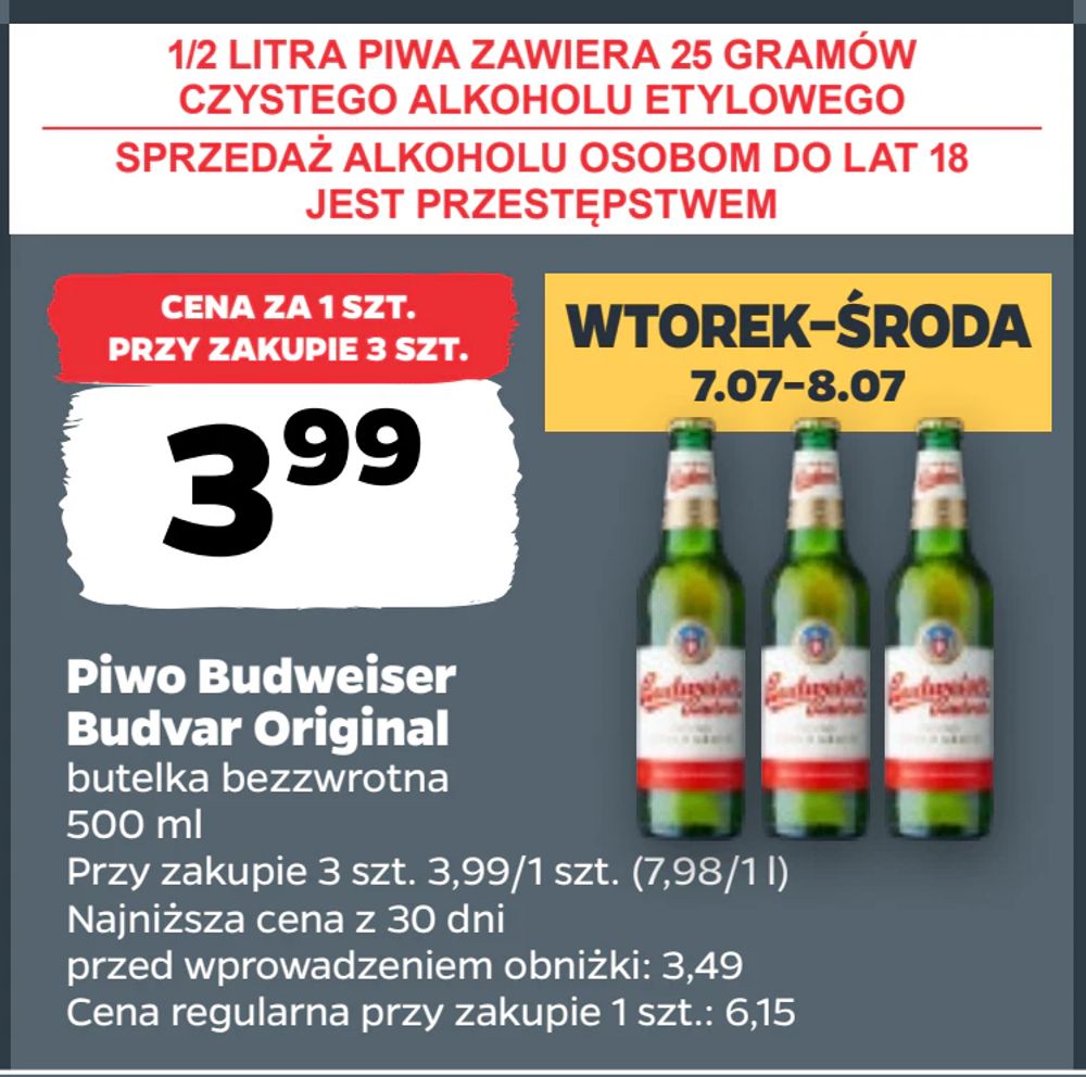 Piwo Budweiser Budvar Original