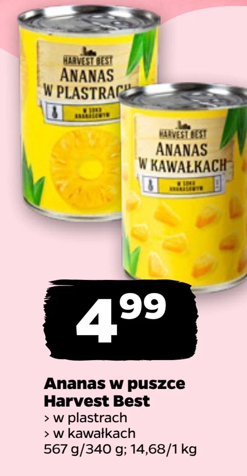 Ananas w puszce Harvest Best